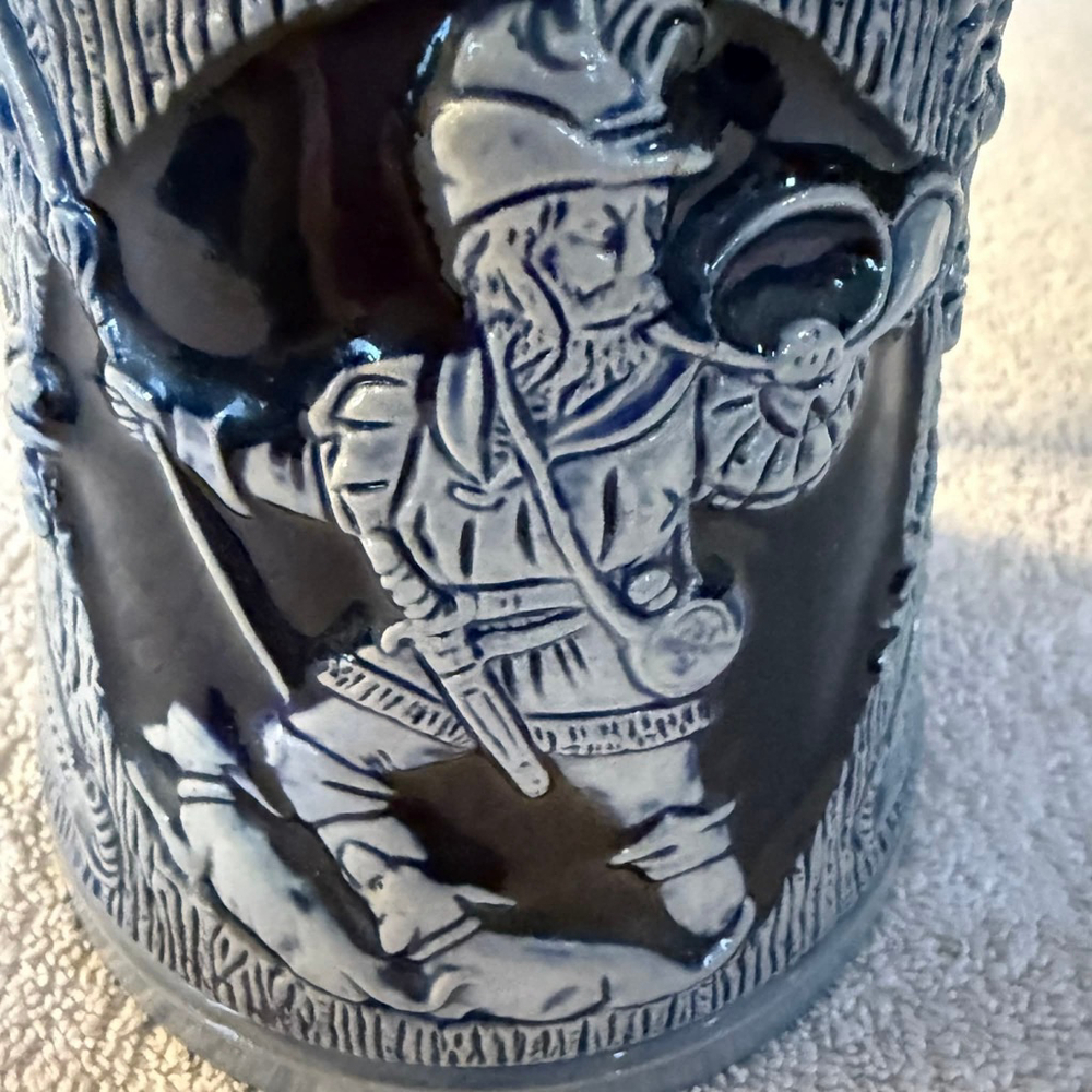 Blue and Brown Hunter Themed Beer Stein Mug, One Size - Picture 7 of 13